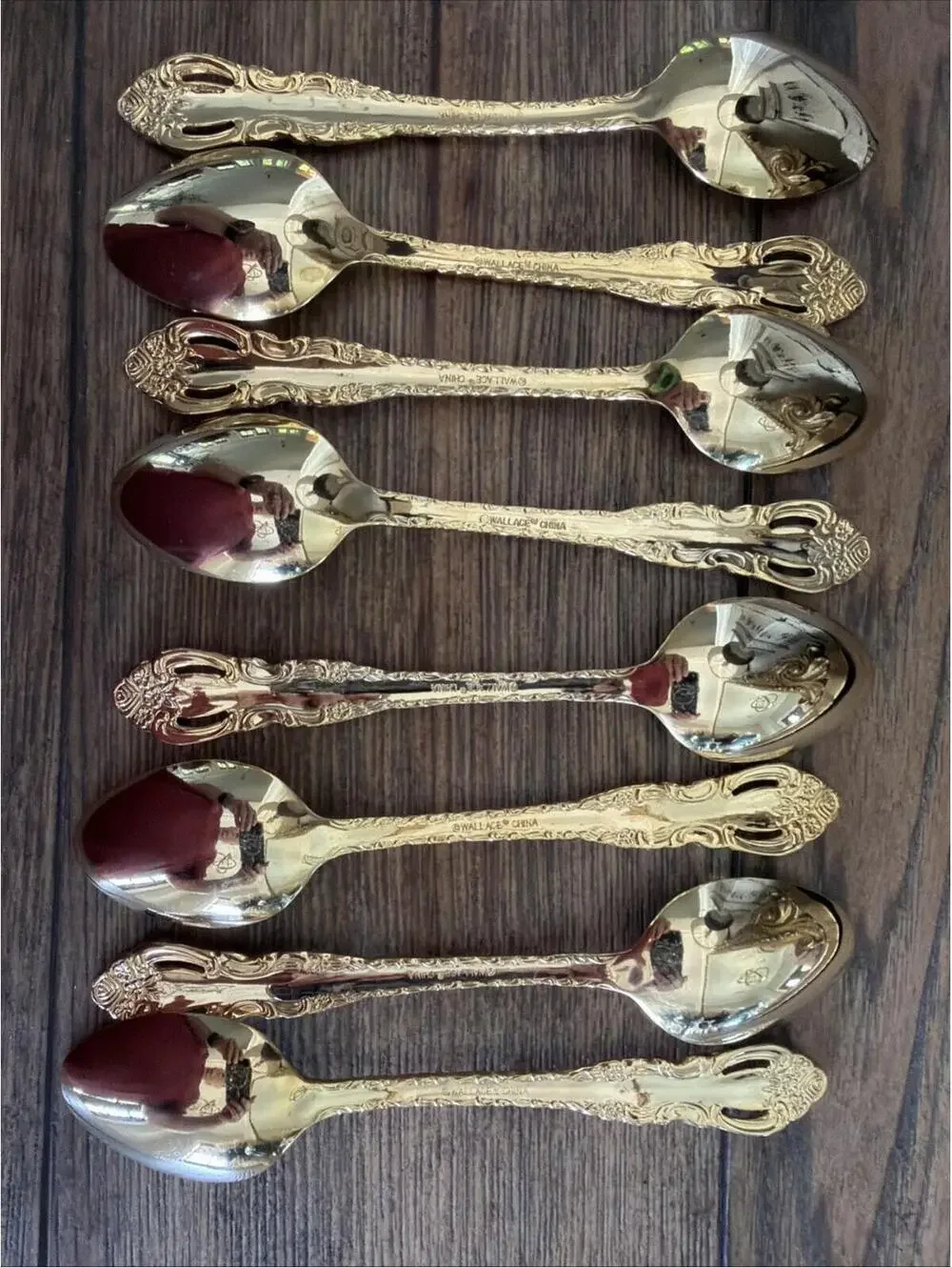 Wallace Silver “Countess” Gold Flatware Set – Service for 8 - 40 Pieces
